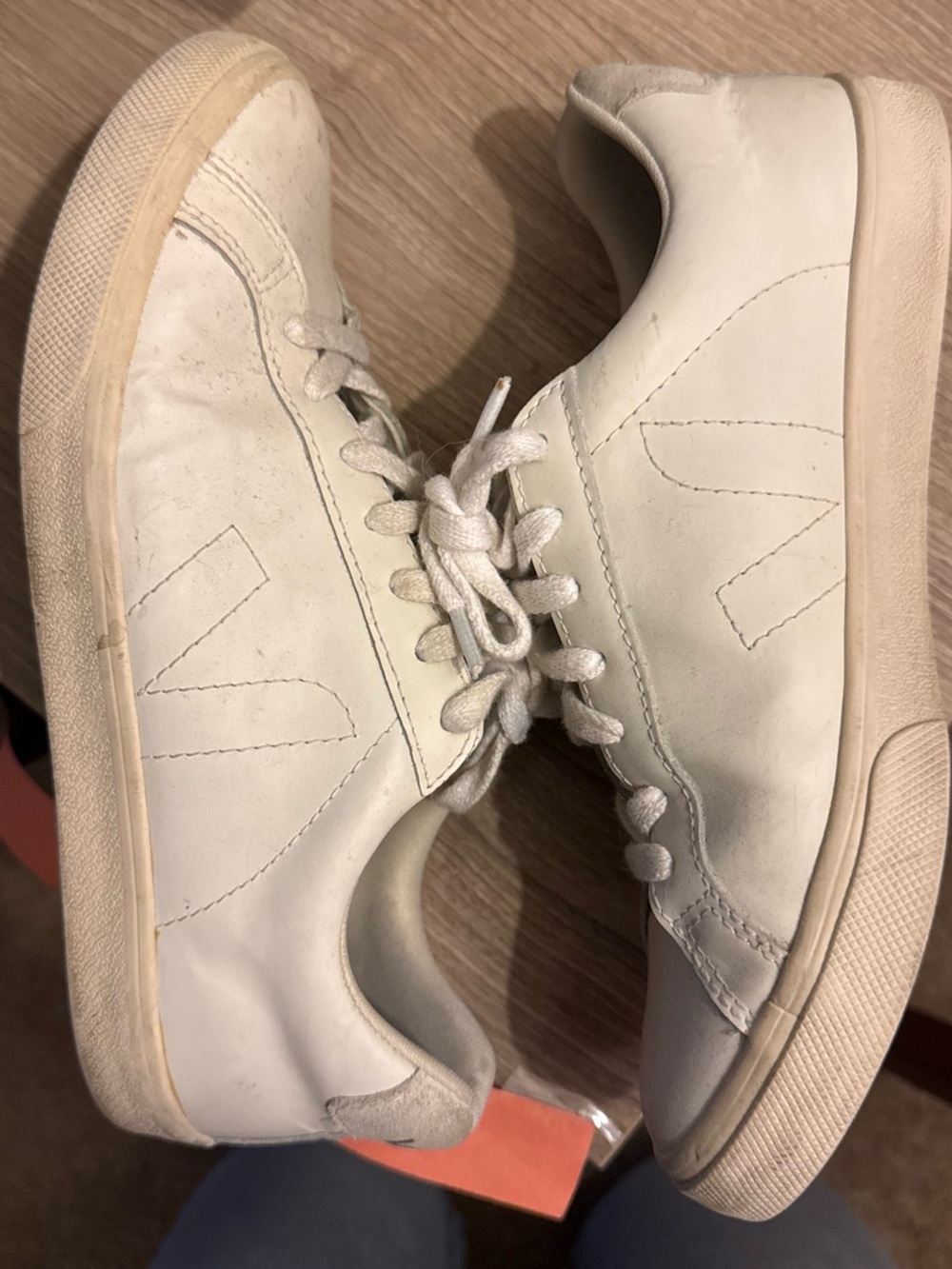 Veja Women's White Leather Low-Top Sneakers